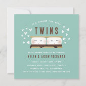 S'more fun with Twins Baby Shower Invitation (Front)