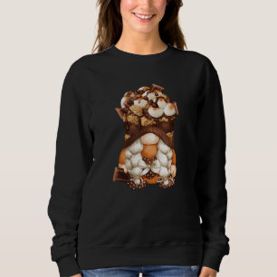 Smore Gnome For Xmas Matching Couple & Camper Gran Sweatshirt