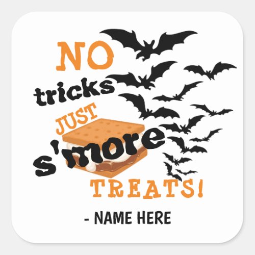 Smore Halloween Treat Stickers
