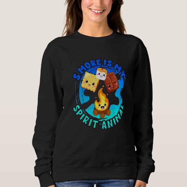 S'more Is My Spirit Animal Weekend Clamping Kids   Sweatshirt (Front)