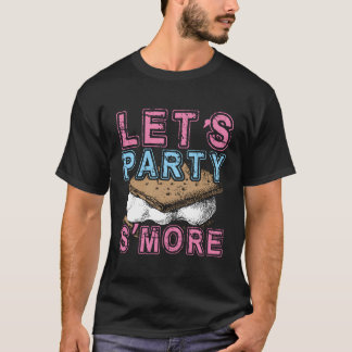 Smore Let'S Party Campfire Camping Marshmallow Gir T-Shirt