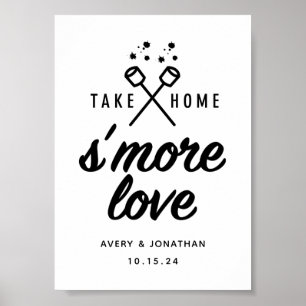 S'more Love 5x7 Wedding Favor Sign