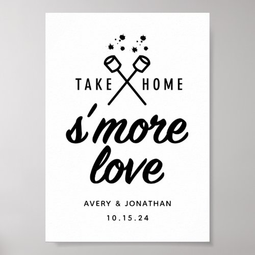 Smore Love 5x7 Wedding Favor Sign