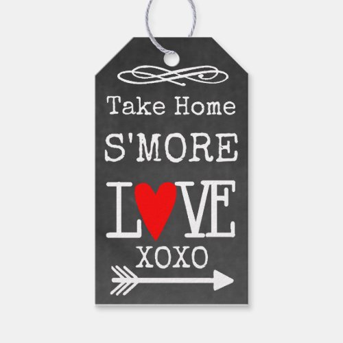 Smore Love Chalkboard Look Guest Favor Gift Tags