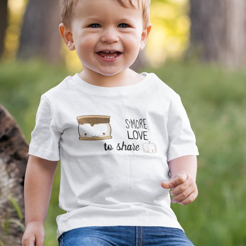 Smore Love Cute Hugging Marshmallows Baby T_Shirt