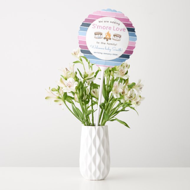 S'more Love gender reveal  Balloon (Vase)