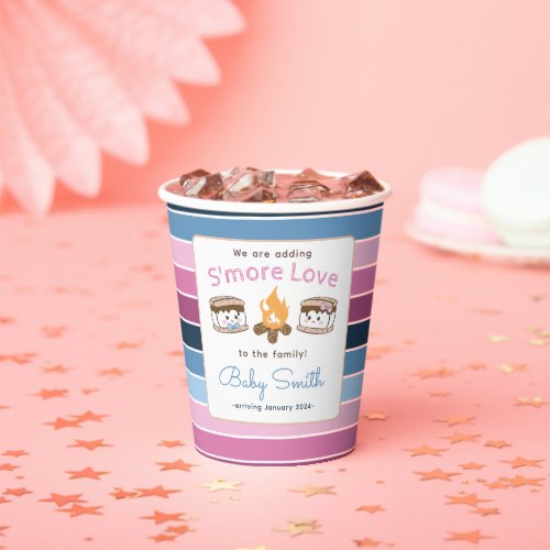 Smore Love gender reveal  Paper Cups