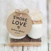 S'more Love Heart Kraft Rustic Wedding