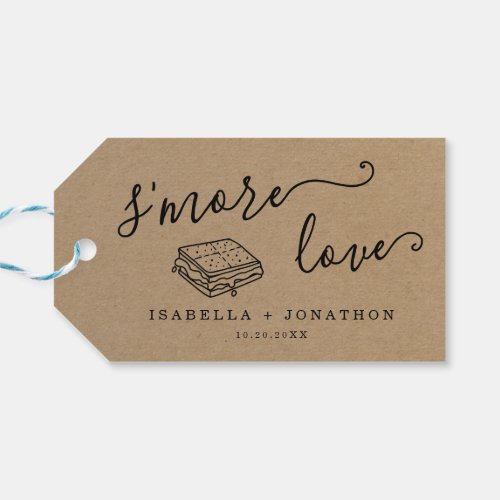 Smore Love Personalized Wedding Bridal Shower Gift Tags