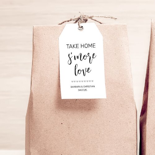 Smore Love Script Elegant Favor or Gift Tag