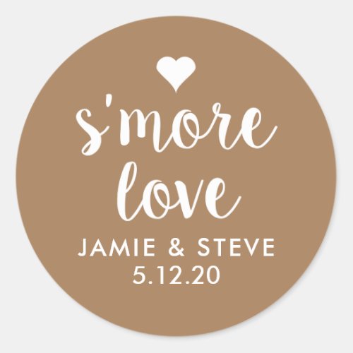 Smore Love Stickers Smore Favor Stickers