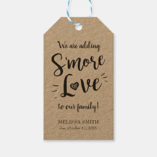 Smore Love to our Family s'mores Favors Simple Gift Tags