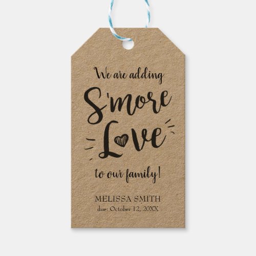 Smore Love to our Family smores Favors Simple Gift Tags