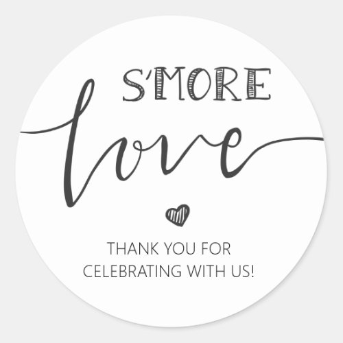 smore Love Wedding favor tag Sticker Gift tag