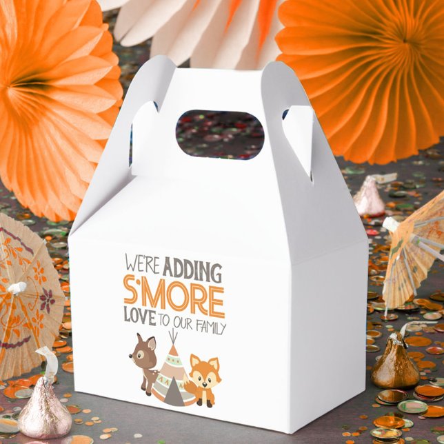 Smore Love Woodland Camper Baby Shower Favor Boxes (Creator Uploaded)