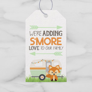 S'more Love Woodland RV Camper Favor Tags
