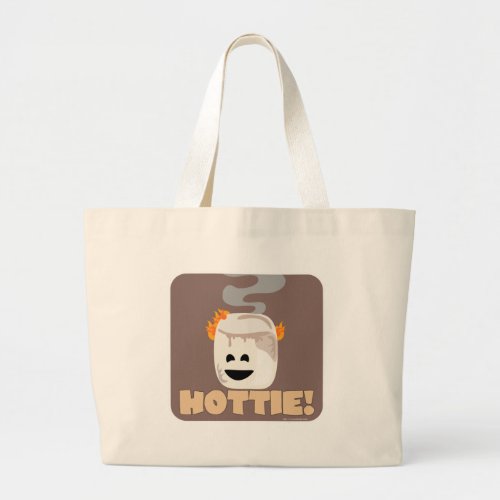 Smore Marshmallow Burning Hottie Funny Cartoon Large Tote Bag