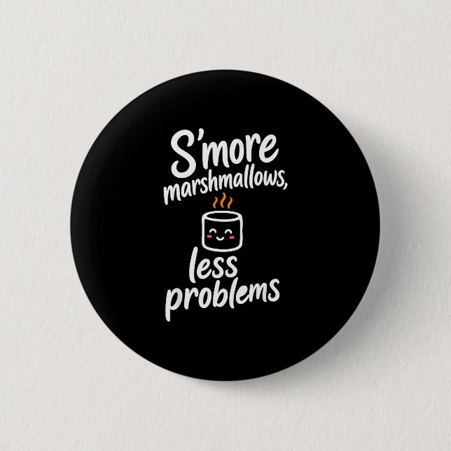 S'more marshmallows  button (Front)