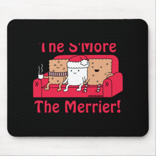 Smore Merrier Cute Kids Cartoon Christmas Mouse Pad