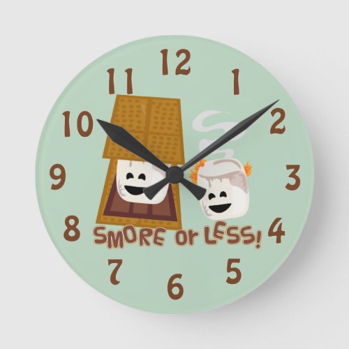 Smore or Less Round Clock