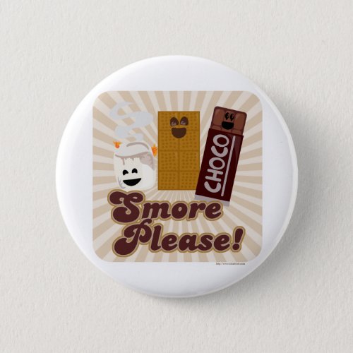 Smore Please Saying Pinback Button