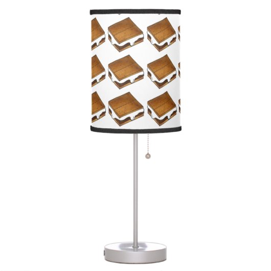 Smore S'mores Chocolate Marshmallow Foodie Lamp (Left)