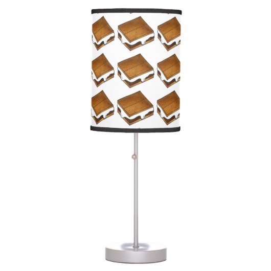 Smore S'mores Chocolate Marshmallow Foodie Lamp (Front)