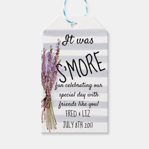 Smore Tags Take home treats Favors