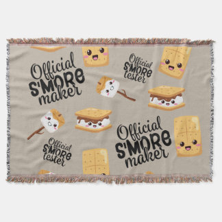 S'more throw blanket