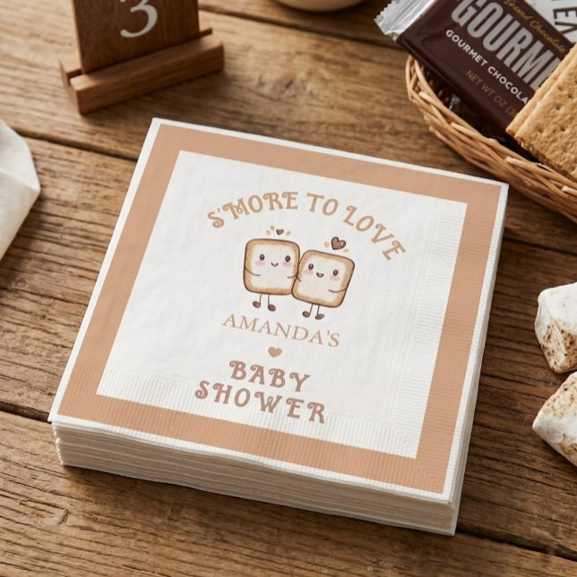 S'more to love Adventure Baby Shower  Napkins (Creator Uploaded)