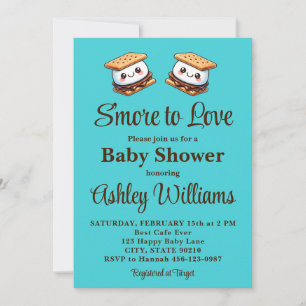 S'more to Love Baby Shower Fun Fall Autumn Winter Invitation