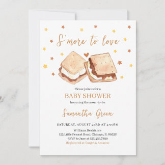 S'more to Love Baby Shower Invitation