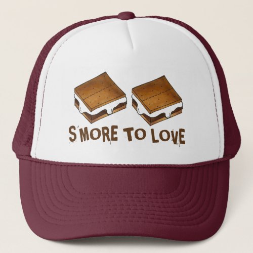 Smore To Love Funny Foodie Campfire Smores Trucker Hat
