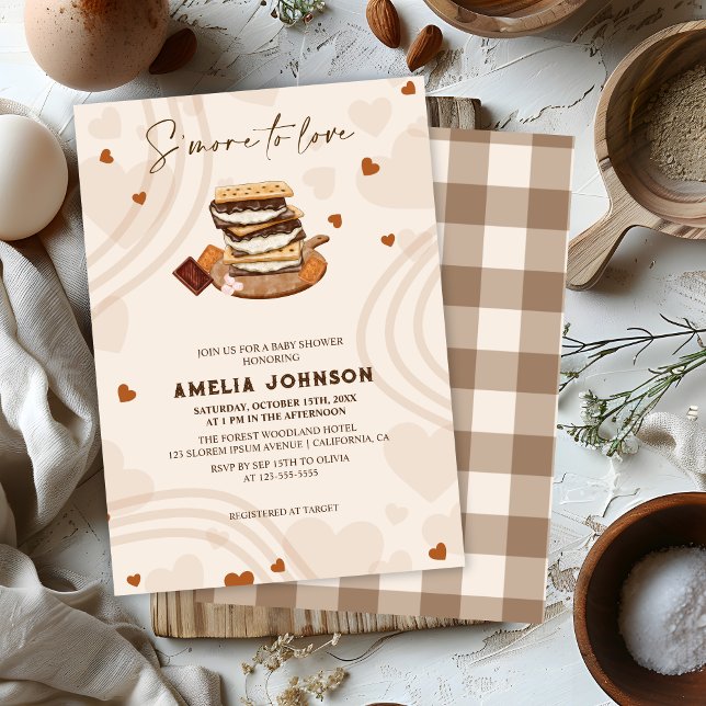 S'more to Love gender neutral boho Baby Shower Invitation (Creator Uploaded)