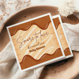 S'more to Love Kawaii Gender Neutral Baby Shower Napkins