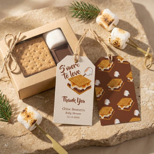 S'more To Love Winter Camping Baby Shower Gift Tags
