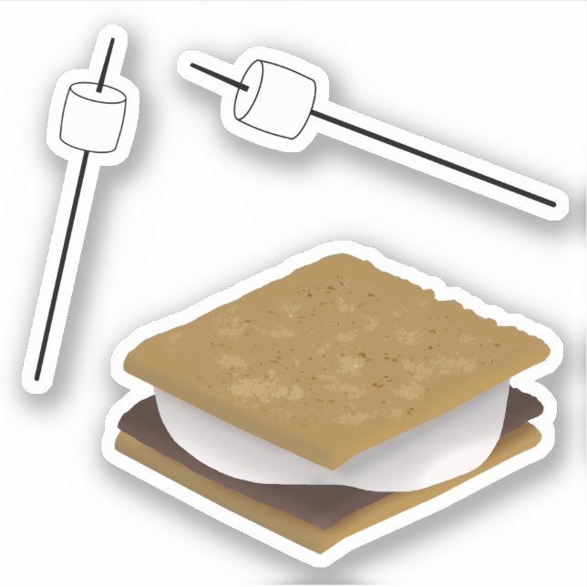 Smores and Marshmallows Sticker (Front)