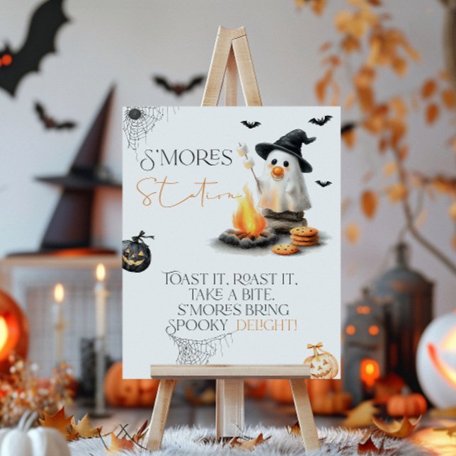 Smores Bar Little Boo Baby Shower Halloween  Poster (Creator Uploaded)