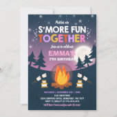 S'mores Birthday Invitation S'mores Bonfire Party (Front)