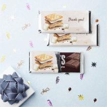 S'mores Birthday Party Hershey Bar Favors