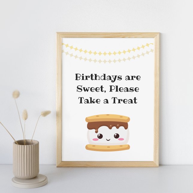Smores Birthday Party Sign (Creator Uploaded)