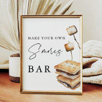 Smores Buffet Make Your Own S'mores Bar Sign