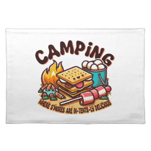 smores camp cloth placemat