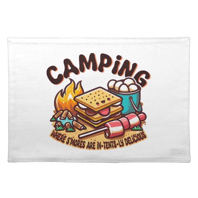 smores camp cloth placemat (Front)