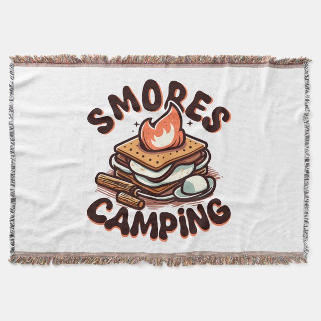 smores camp throw blanket (Front)