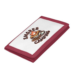 smores camp trifold wallet