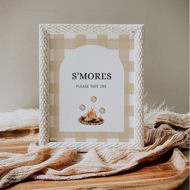 S'mores Campfire Party Custom Favor Sign (Creator Uploaded)