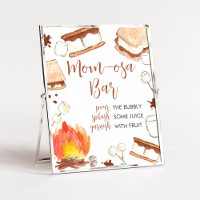 S'mores Camping Baby Shower Mom Osa Bar