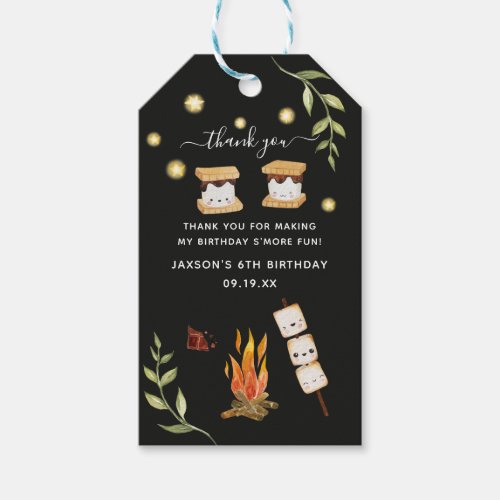Smores Camping Campfire Greenery Thank You Gift T Gift Tags