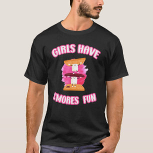 Smores Camping Girls Have Smore Fun Camper Glampin T-Shirt
